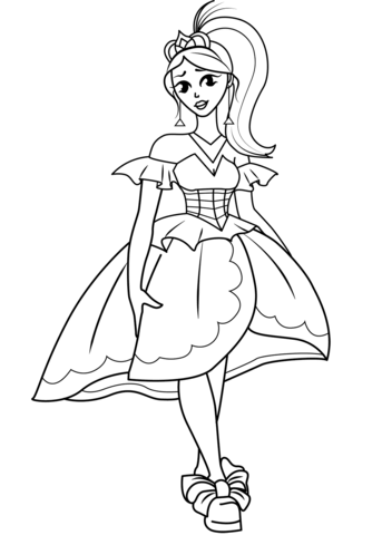 Pretty Princess Coloring Page